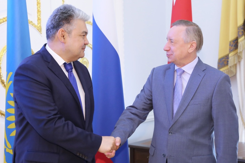 Петербург и Казахстан планируют расширять сотрудничество в промышленной сфере, образовании, науке и здравоохранении