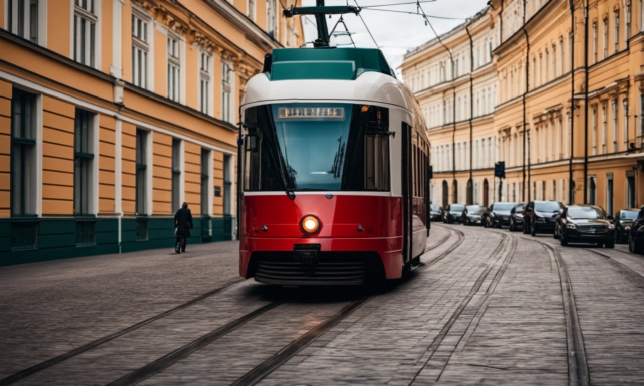 Новые цифровые трамваи от Роскосмоса на улицах Санкт-Петербурга