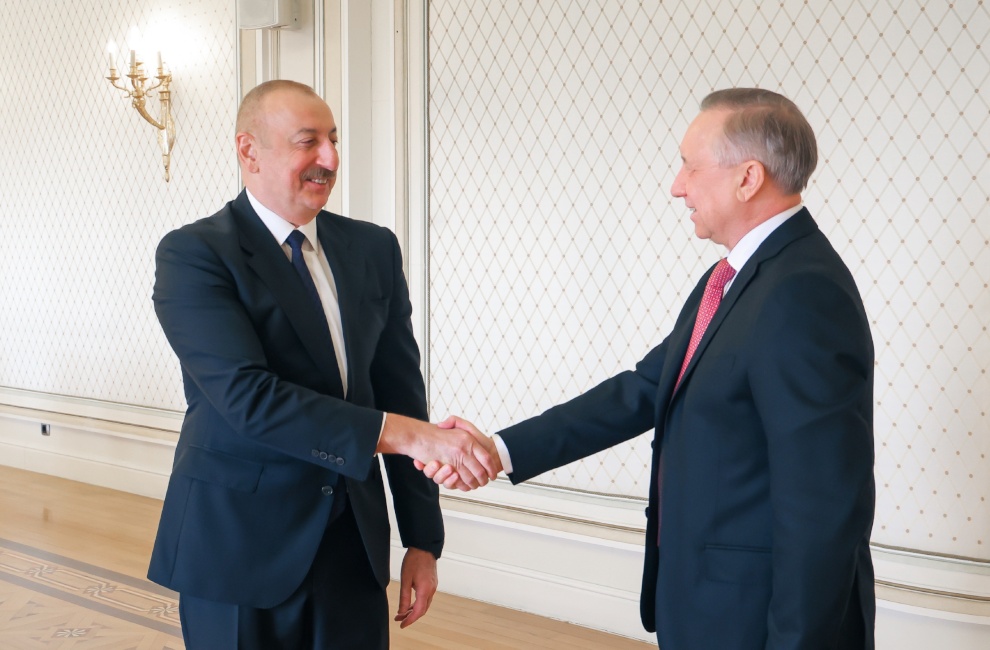 Губернатор Санкт-Петербурга Александр Беглов встретился с Президентом Азербайджанской Республики Ильхамом Алиевым