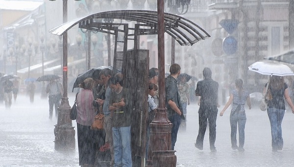 В Петербурге объявлен «желтый» уровень погодной опасности в связи с дождями и ливнями